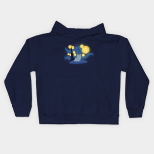 Balls of wool night Kids Hoodie